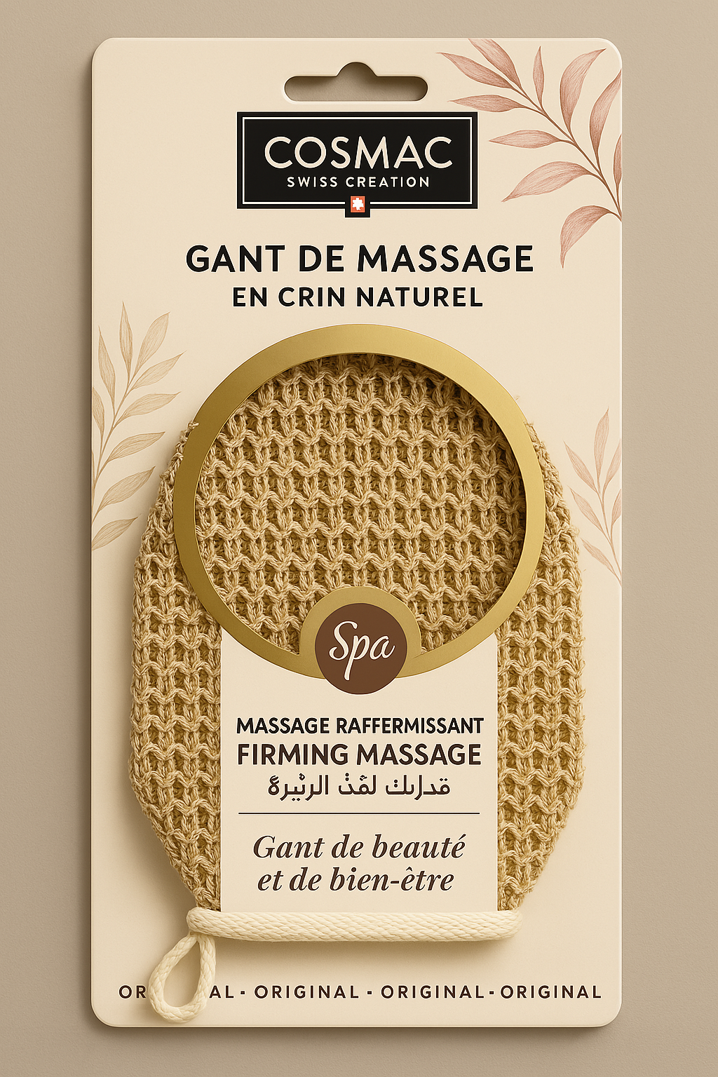 Gant Exfoliant en Crin Naturel – Pour un Massage Tonique et Revitalisant