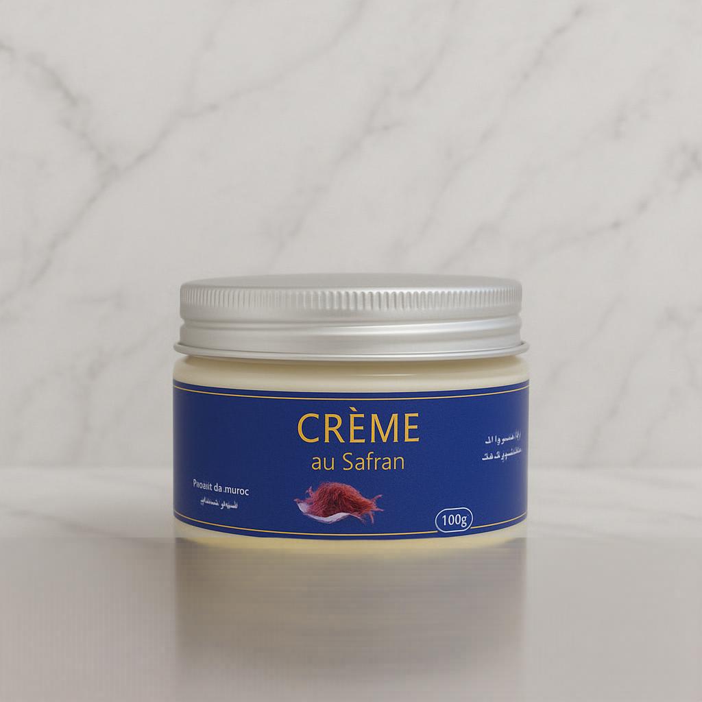 Crème Lifting Visage Anti-Âge au Safran – Soin Raffermissant et Rajeunissant – 100g