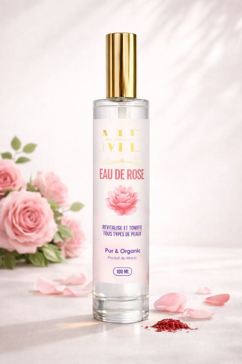 Eau de Rose Naturelle 100 ml – Tonique Visage Rafraîchissant & Hydratant