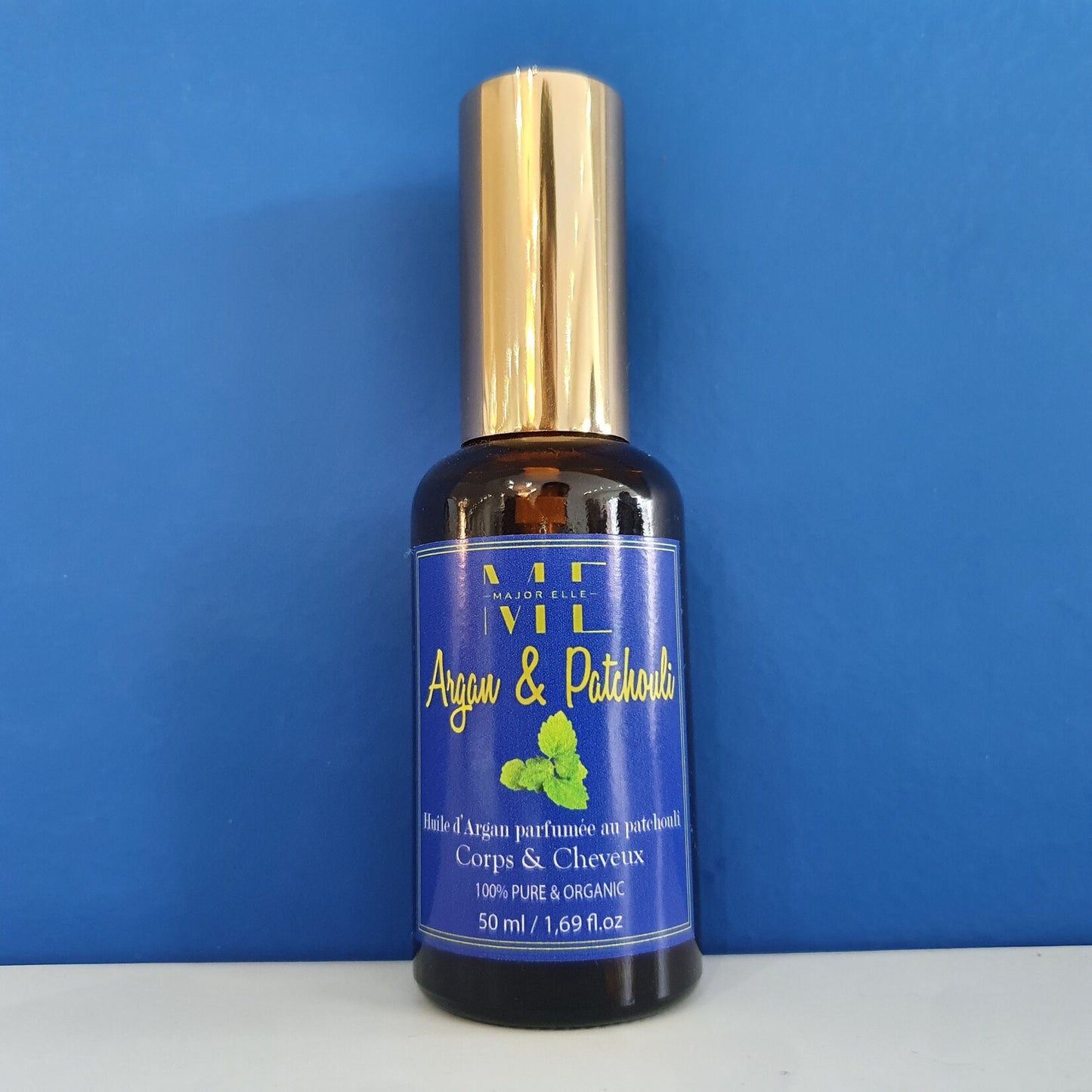 Huile d'Argan parfumée au Patchouli -50ml 100% BIO