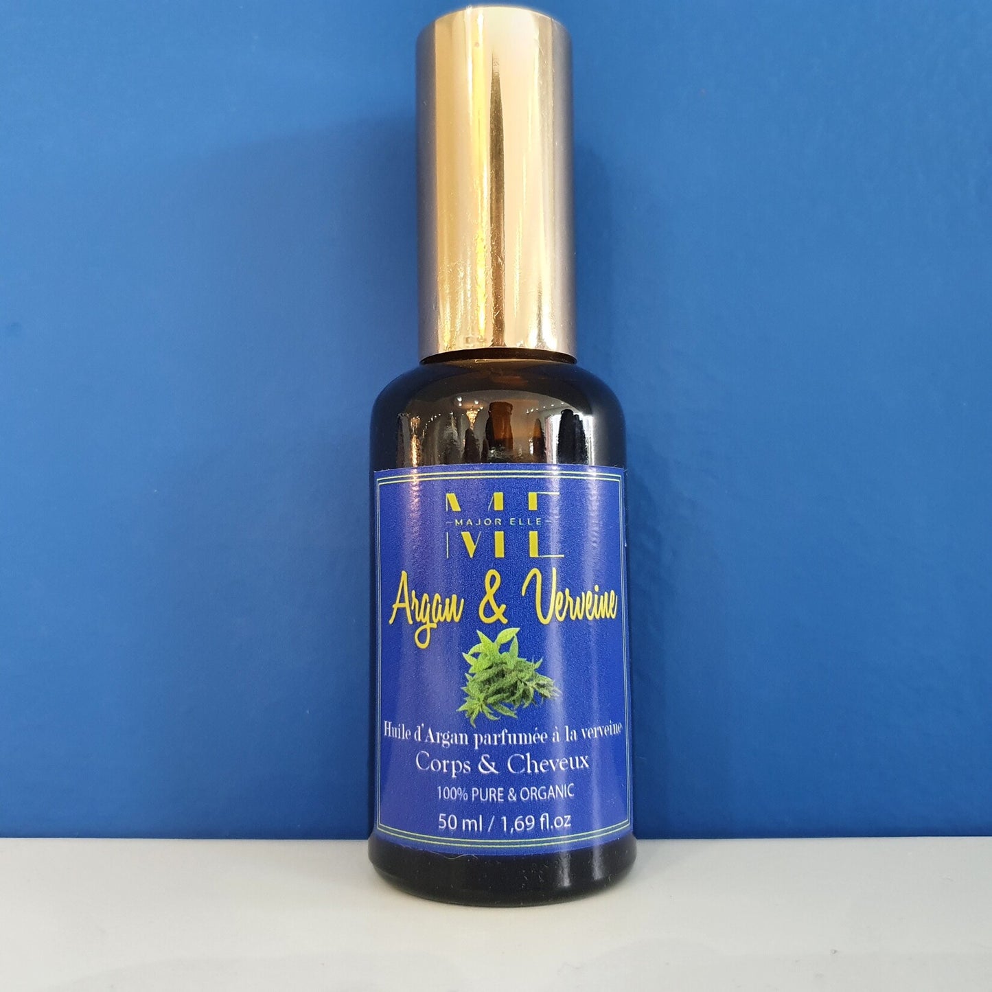 Huile d'Argan parfumée à la verveine-50ml 100% BIO