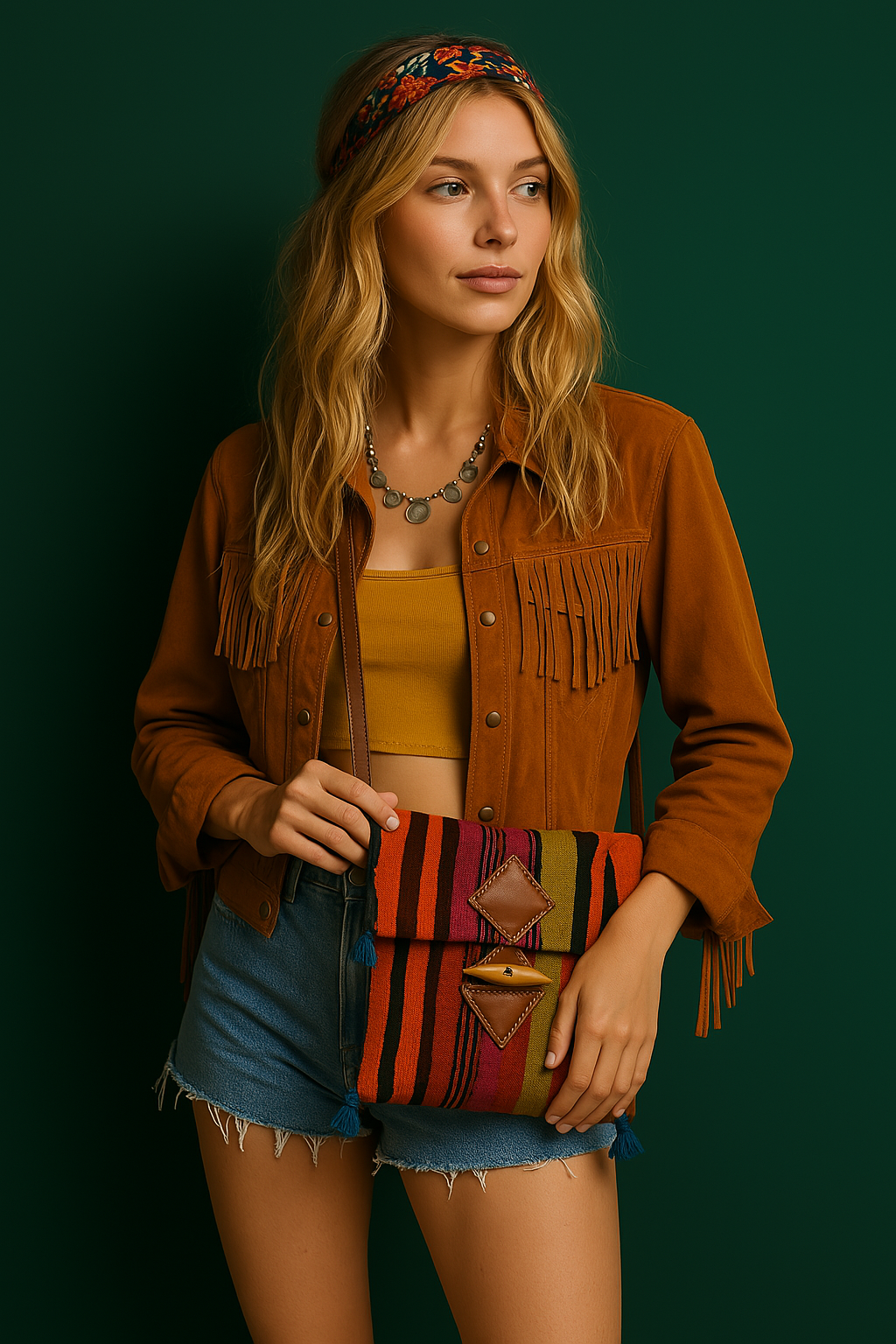 Sac Artisanal en Laine – Look Bohème et Élégance Naturelle