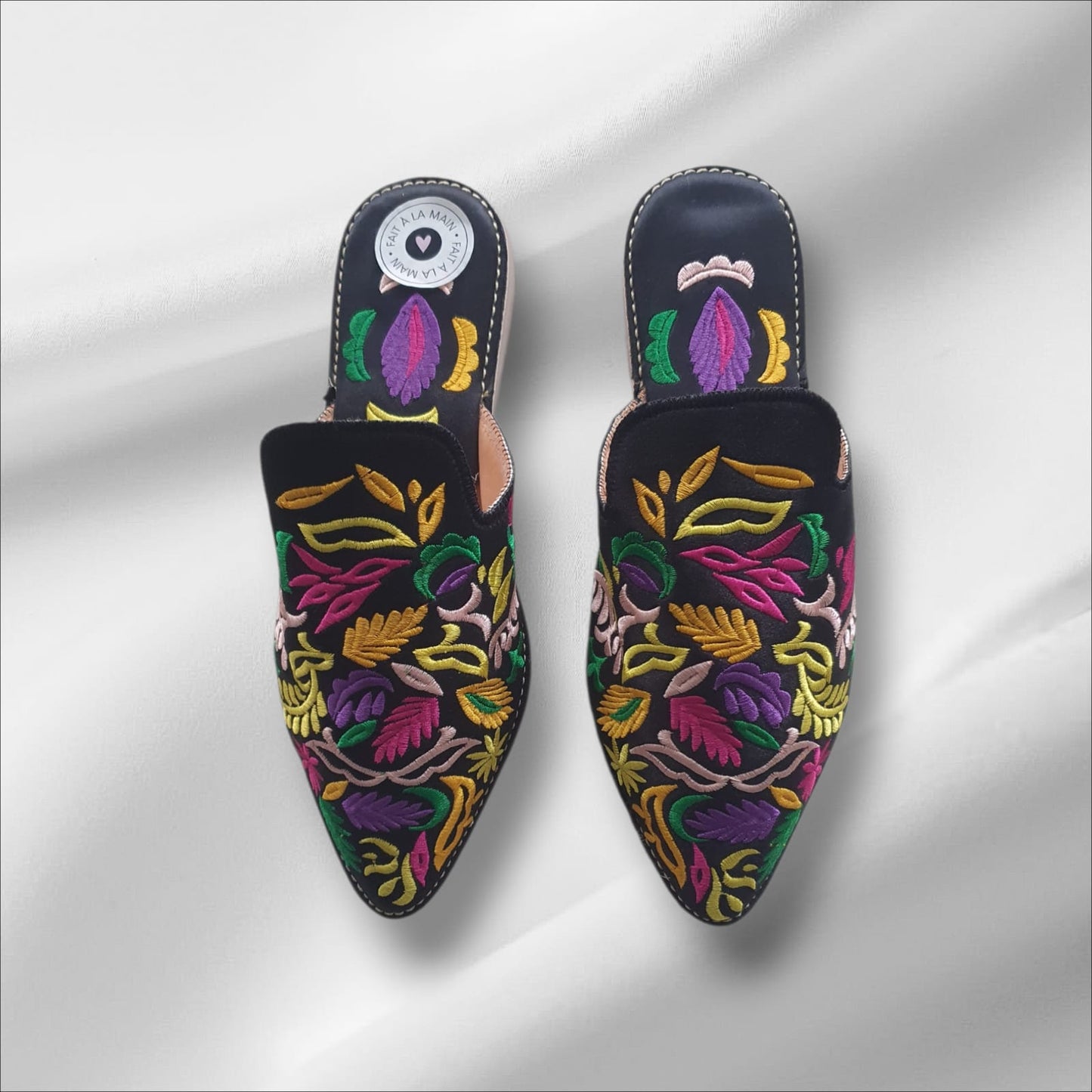 Babouches Brodées Fait Main – Qualité Artisanale de Fès