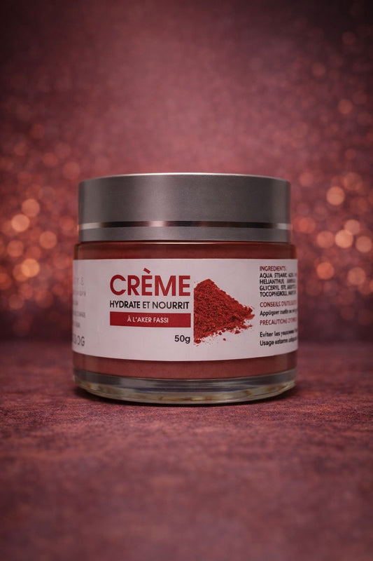 Crème Hydratante Éclat au Coquelicot & Grenade – Aker Fassi – 50g