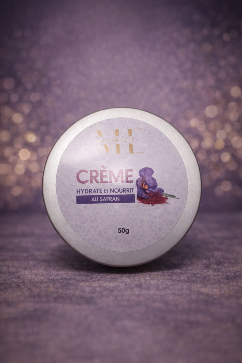 Crème Lifting Visage Anti-Âge au Safran & huile d'argan  – Soin Raffermissant et Rajeunissant – 50g