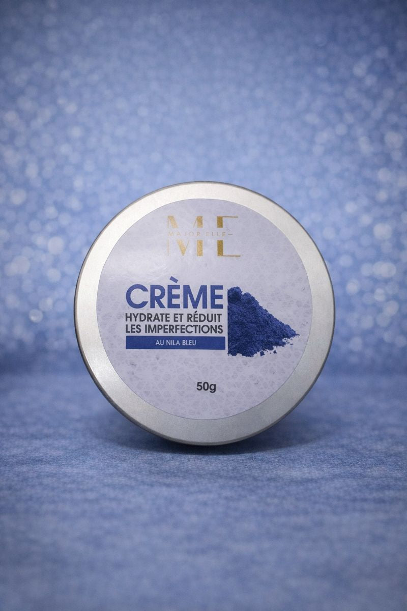 Crème Nila Bleu – Soin Éclaircissant et Hydratant – Unifie et Illumine la Peau 50g