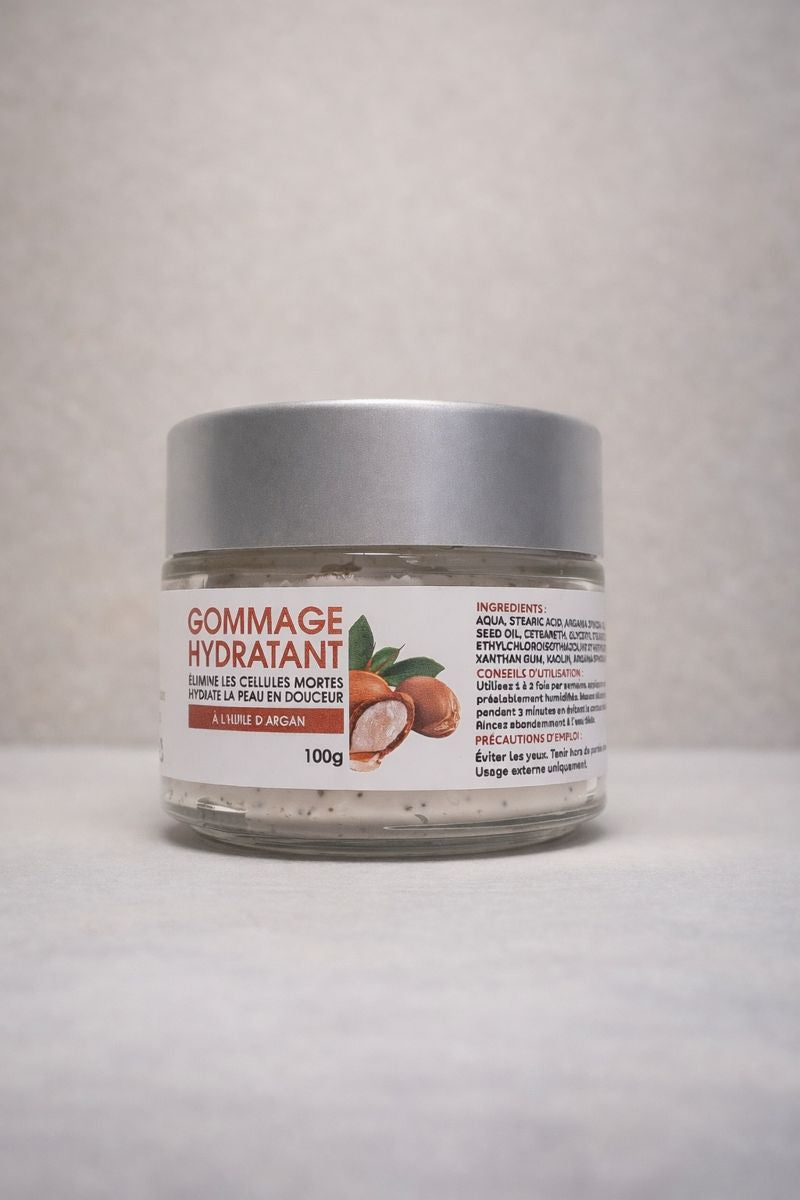 Soin Gommant Visage à l’Huile d’Argan – Beauté Pure-100g