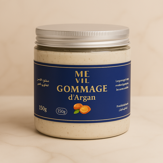 Soin Gommant Visage & Corps à l’Huile d’Argan – Beauté Pure
