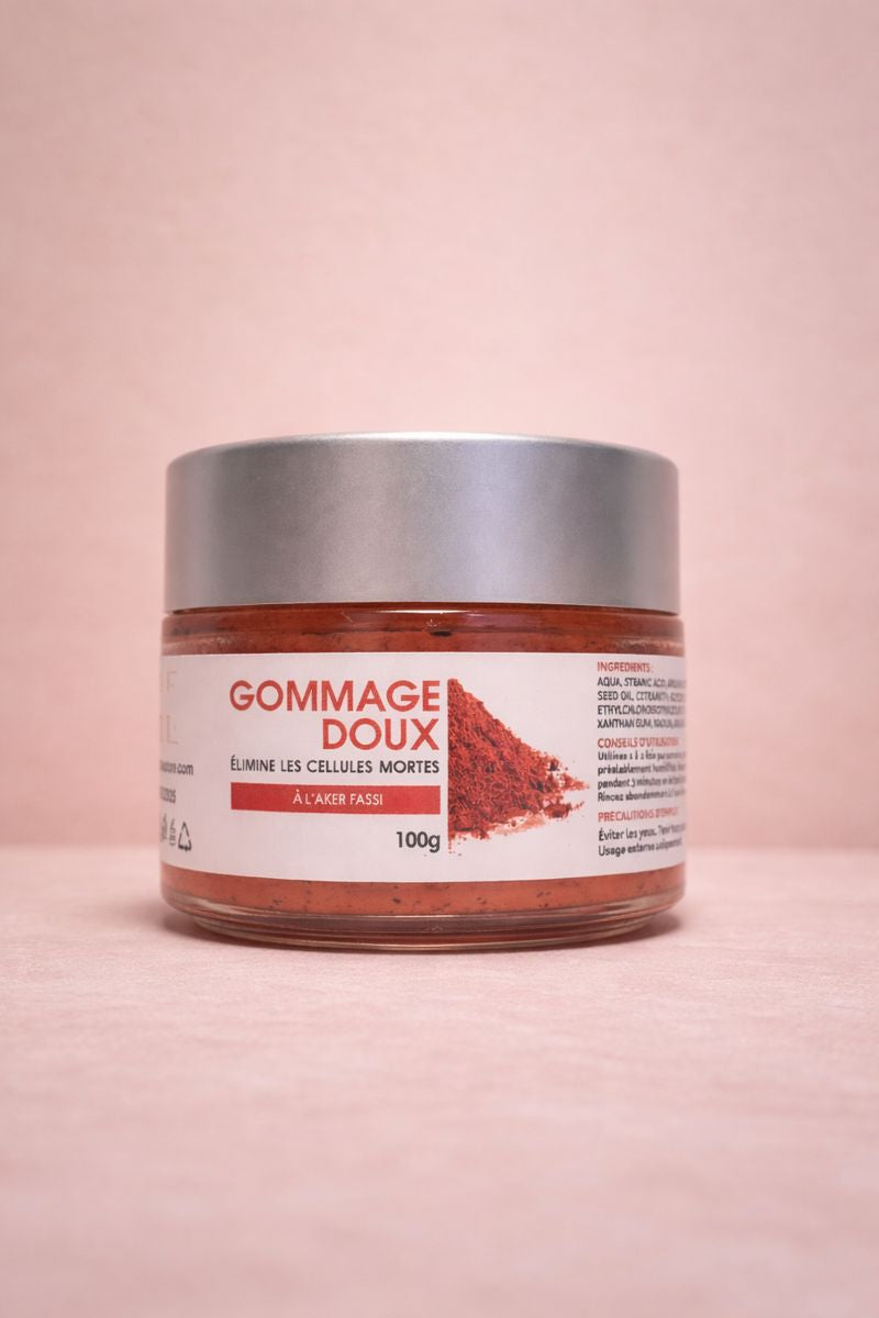 Gommage Visage Naturel – Coquelicot & Grenade Éclat Intense-100g
