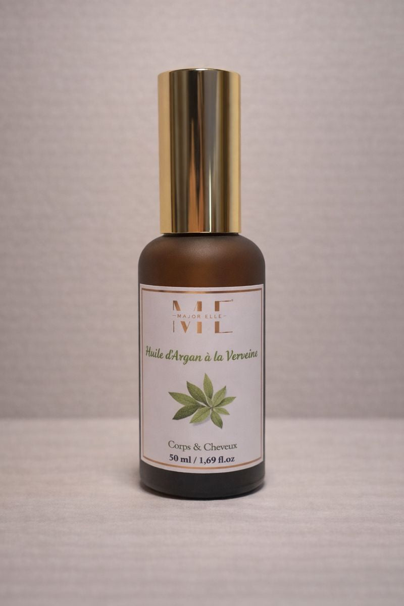 Huile d'Argan parfumée à la verveine-50ml 100% BIO
