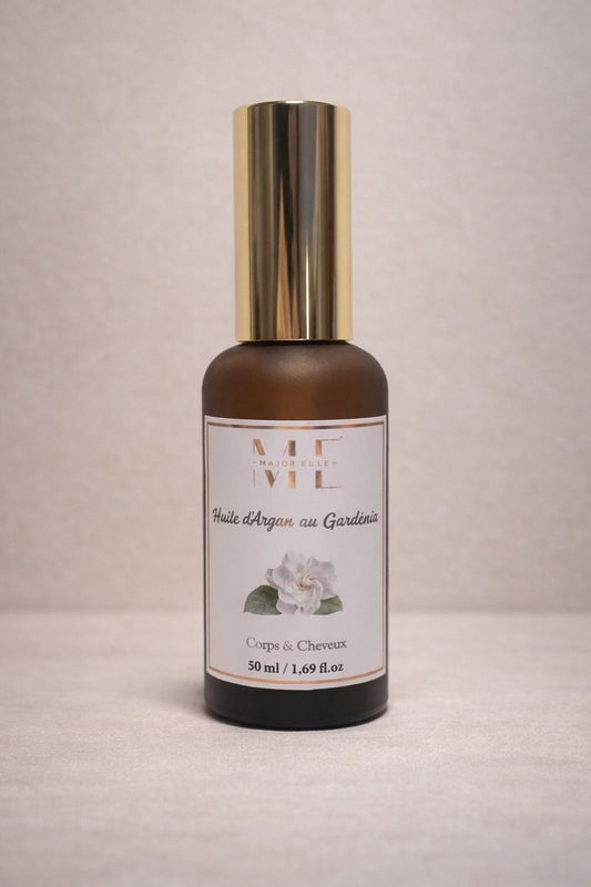 Huile d'Argan parfumée au Gardénia -50ml