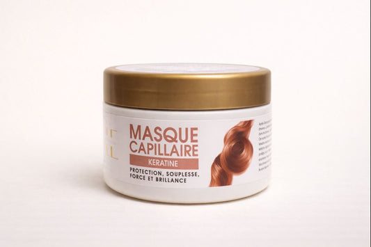 Masque Capillaire Suprême à la Kératine – Renaissance, Nutrition & Lumière-250g