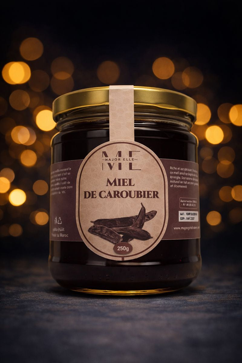 Miel de caroubier naturel Major’Elle 250 g
