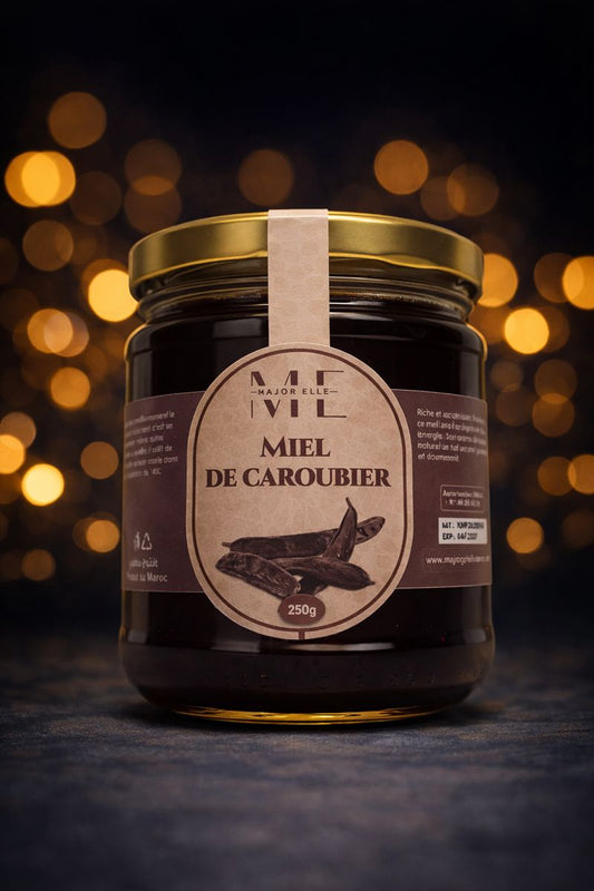 Miel de caroubier naturel Major’Elle 250 g
