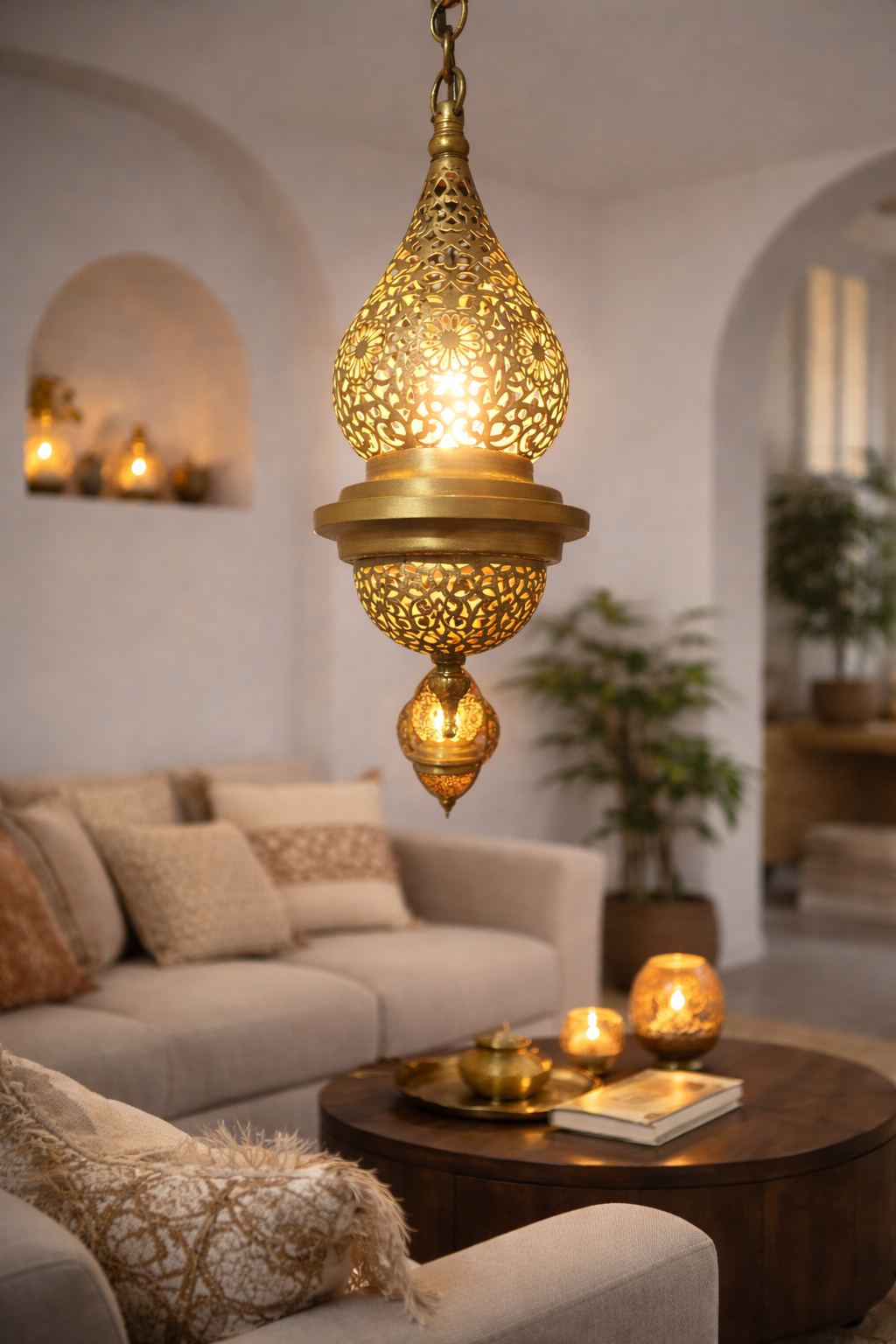 Suspension Design en Laiton – Savoir-Faire et Raffinement