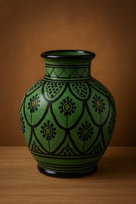 Vase Décoratif en Terre Cuite – Modèle Unique et Fait Main