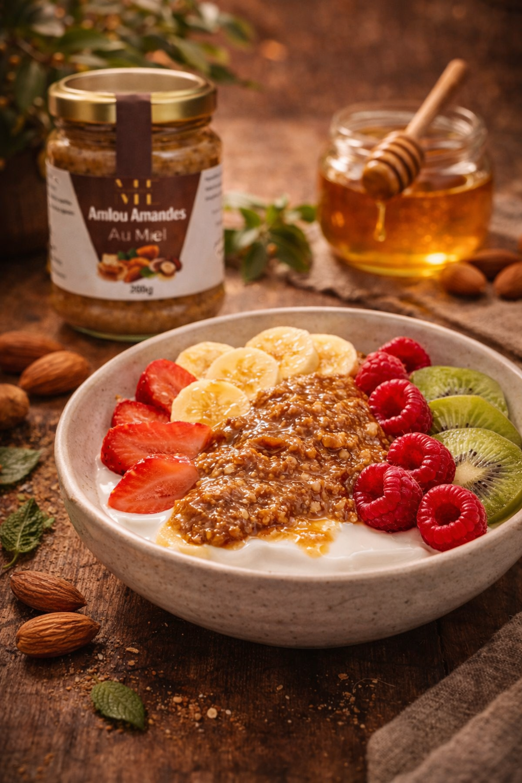 Amlou Artisanal – Amandes, Miel et Huile d’Argan – 200 g