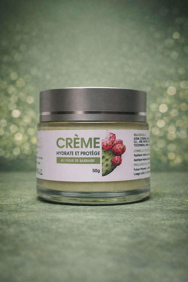 Crème à la figue de barbarie et huile d’argan Major’Elle 50 g – soin visage régénérant
