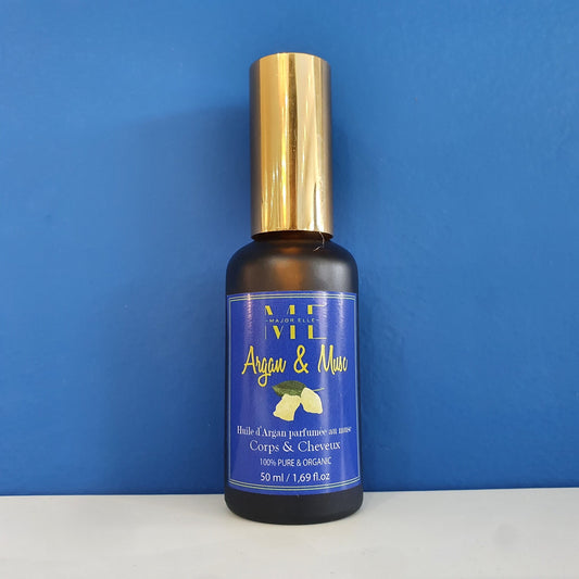 Huile d'Argan parfumée au Musc-50ml 100% BIO