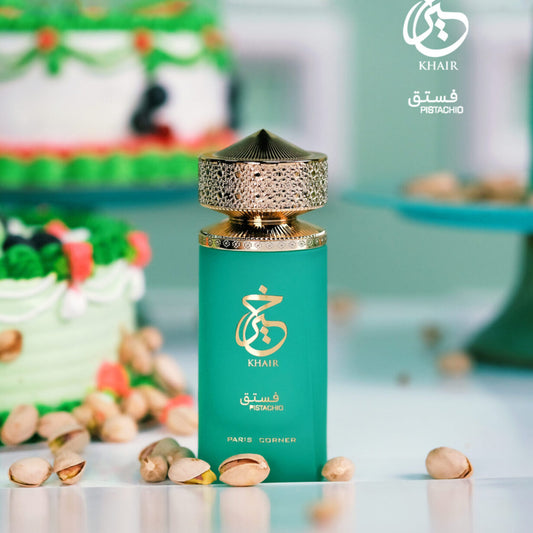 Khair Pistachio Eau de Parfum 100ML – Paris Corner | Parfum Floral Gourmand pour Elle