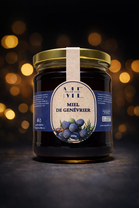 Miel de Genévrier (Arar) Naturel – pot 250 g
